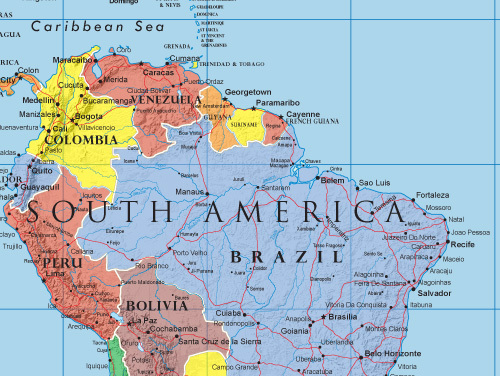 World Classic Elite Wall Map Mural Poster: Paper or Laminated gallery