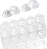 Compact Clear Cabinet Door Bumpers - 100 Self-Adhesive Pieces for Everyday Use gallery