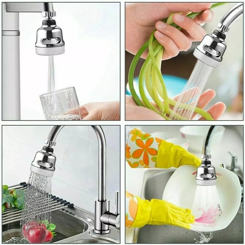 3-Speed 360° Rotatable Adjustment Faucet Extension Water Saving Kitchen Faucet gallery