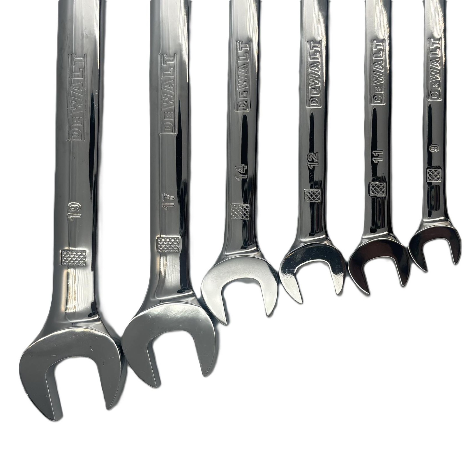 DeWalt 6-Piece Reverse Ratcheting Combination MM Wrench Set - Polished Chrome gallery