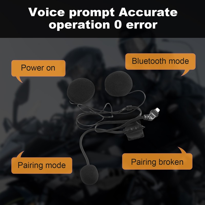 Motorcycle Helmet Bluetooth Headset Microphone Speaker Headset Accessories4778 gallery