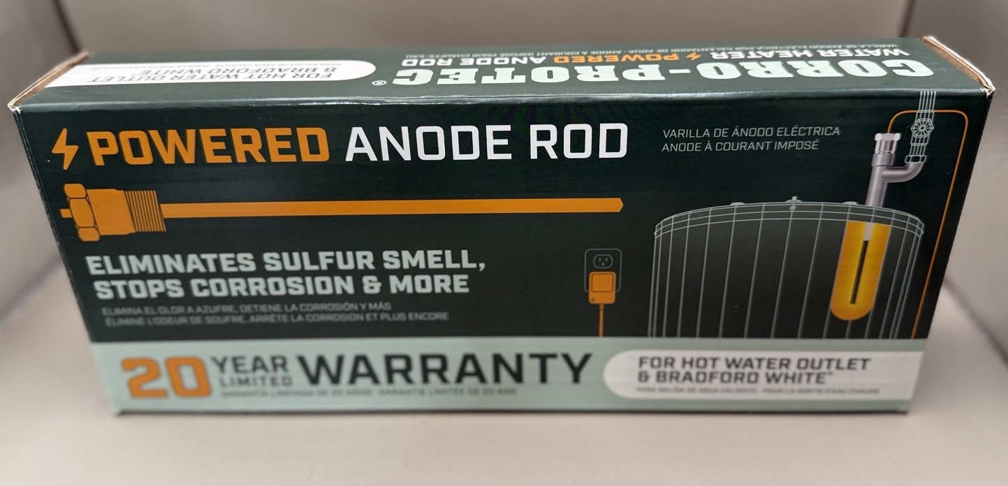 Corro-Protec Powered Anode for Water Heater Eliminates Smell Bradford White NEW gallery