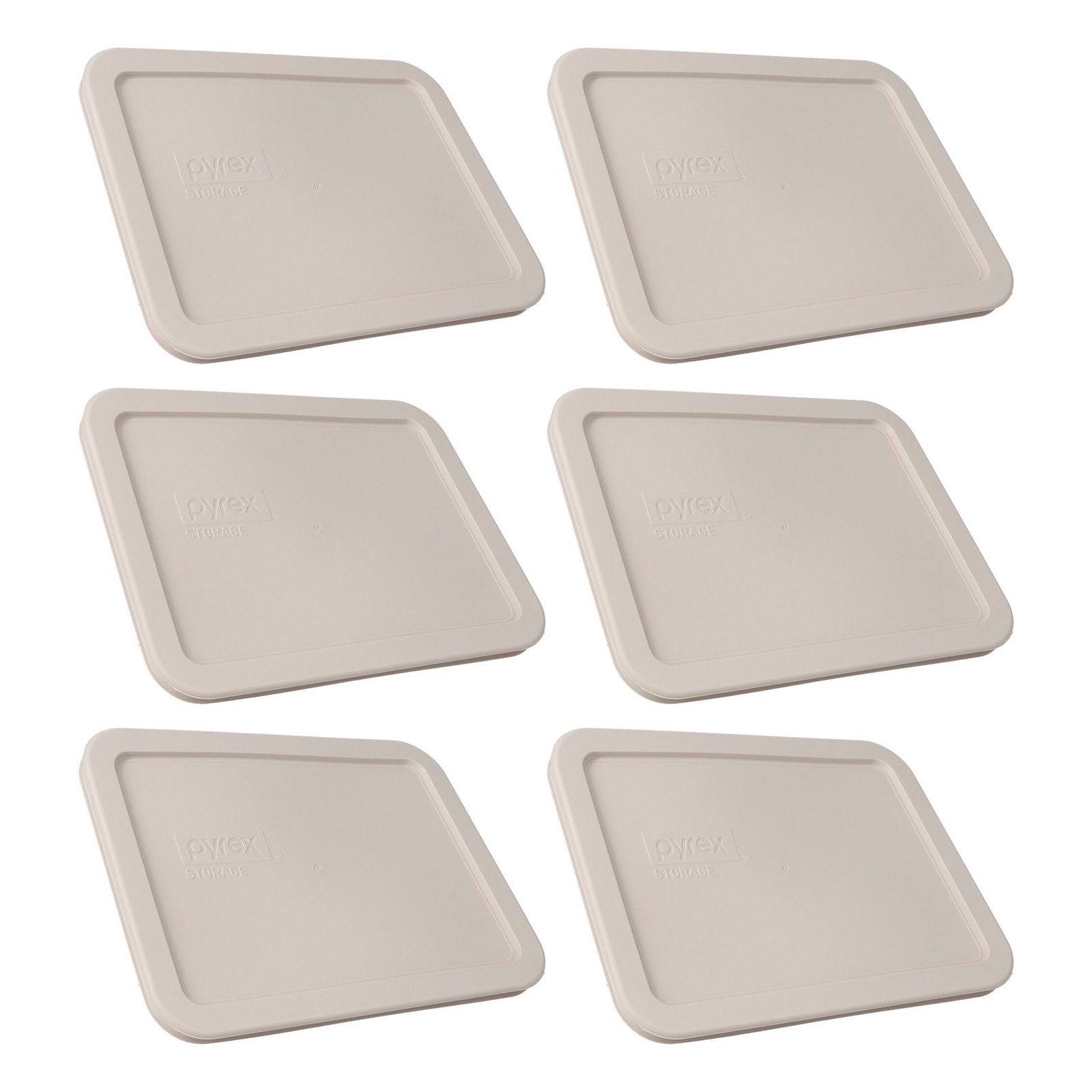 Pyrex 7210-PC 3-Cup Warm Stone Gray Food Storage Replacement Lid (6-Pack) gallery