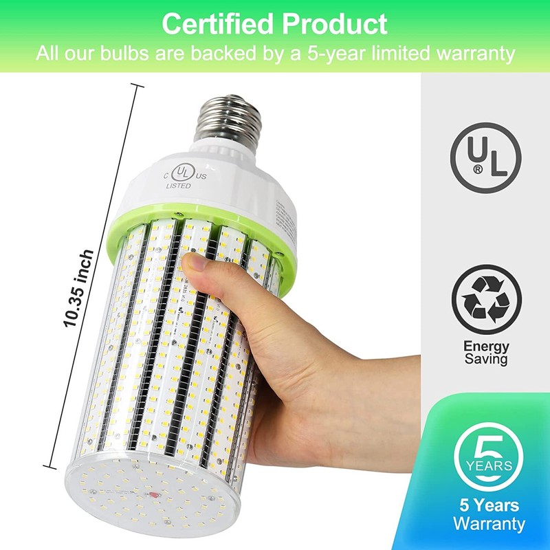 300W Equivalent LED Bulb 610-Chip Corn Light E39 12000lm 80W Cool Daylight 6000K gallery
