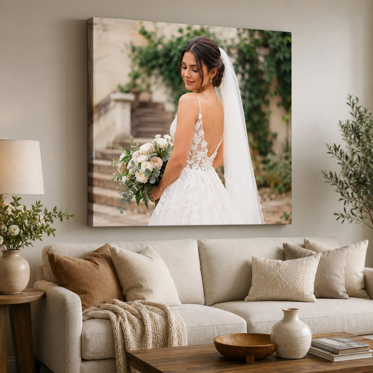 Custom Portrait Pet Photo Canvas Print Personalized Framed Wall Art Gift gallery