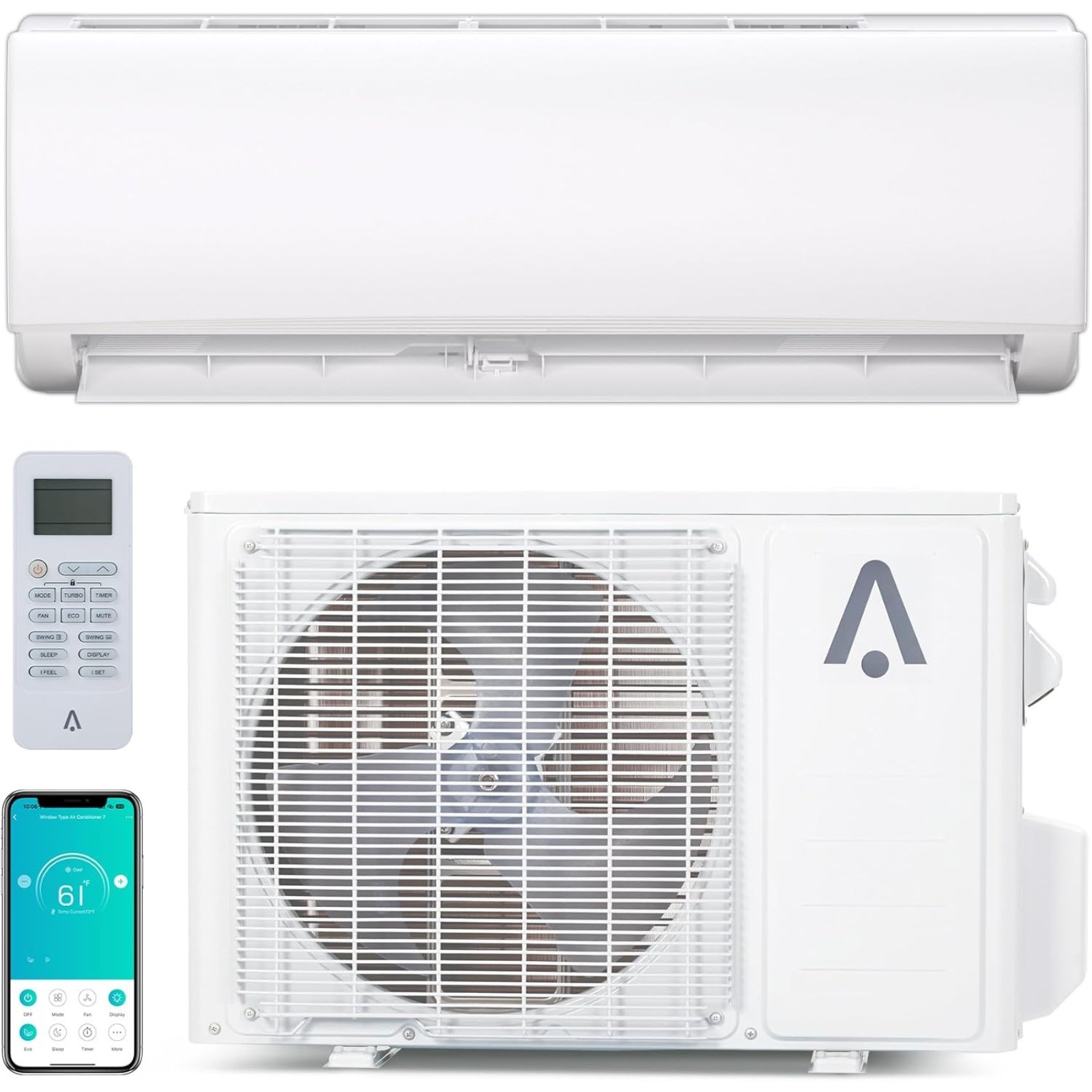 Mini Split Air Conditioner 24000BTU 7-in-1 Unit 208-230V Alexa Wifi,21 SEER2 gallery