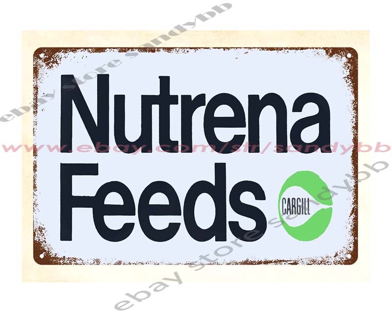 Cargill Nutrena Feed Sign Barnyard Country Farm House metal tin sign home decor gallery