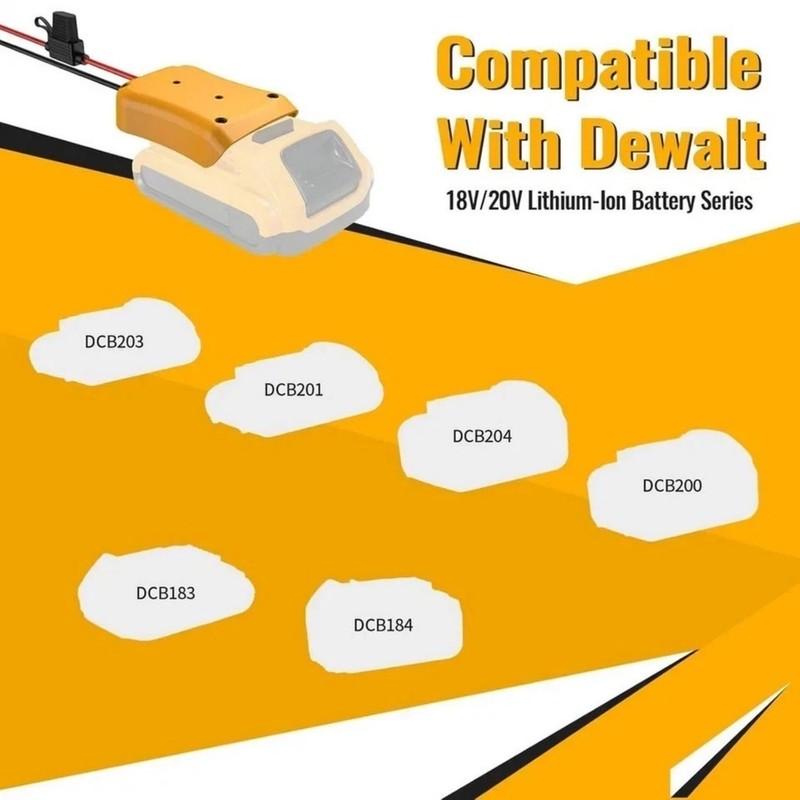 Voltage Reducer，240W 20A Step Down Converter Adapter Compatible with Dewalt 20V gallery
