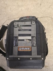 Veto Pro Pac Tech-MCT Compact Nylon Tool Bag Black/Gray w/ Shoulder Strap