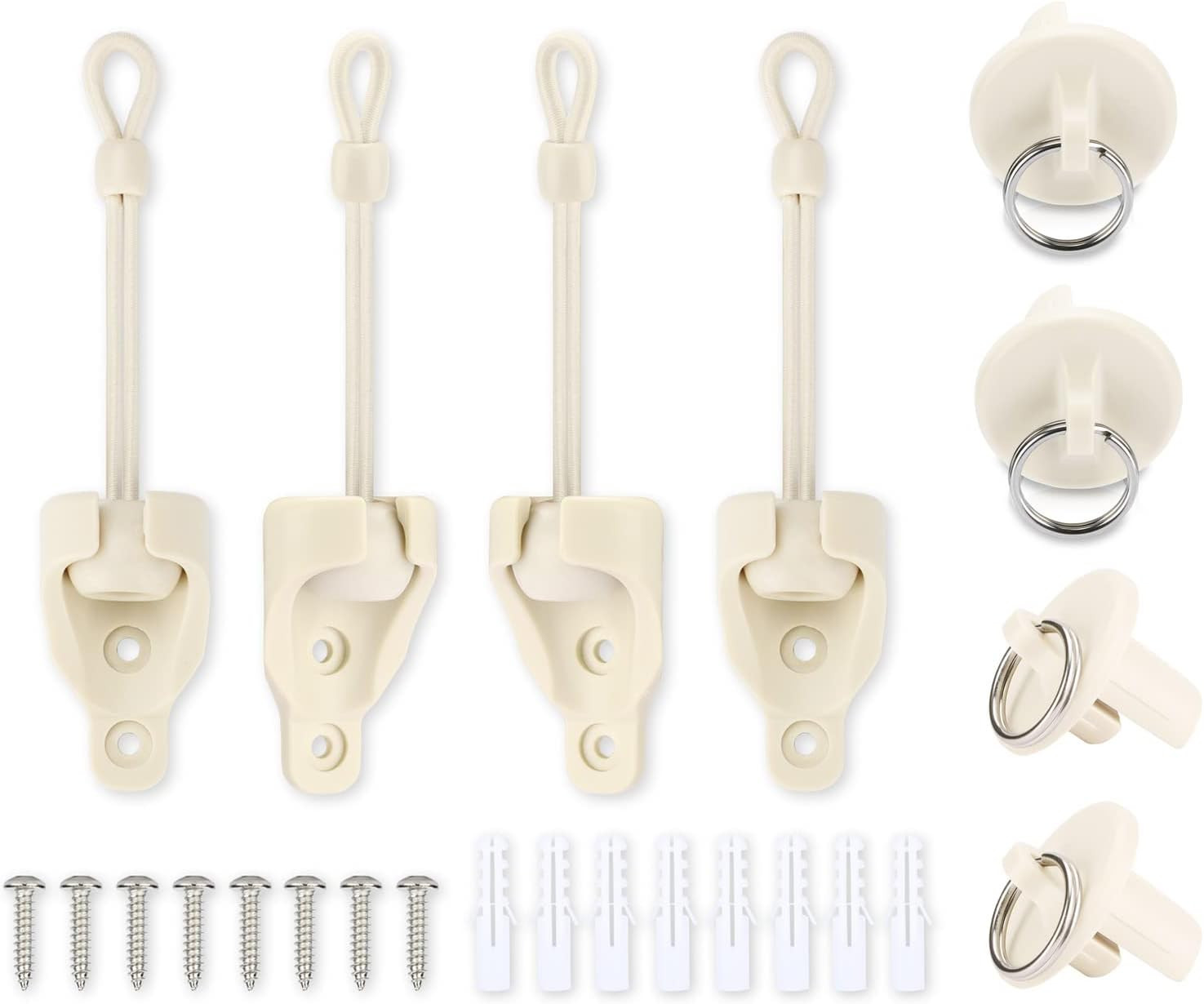Coolaroo Shade Replacement Parts Bungee Kit and End Cap,Weather Resistance,For C gallery
