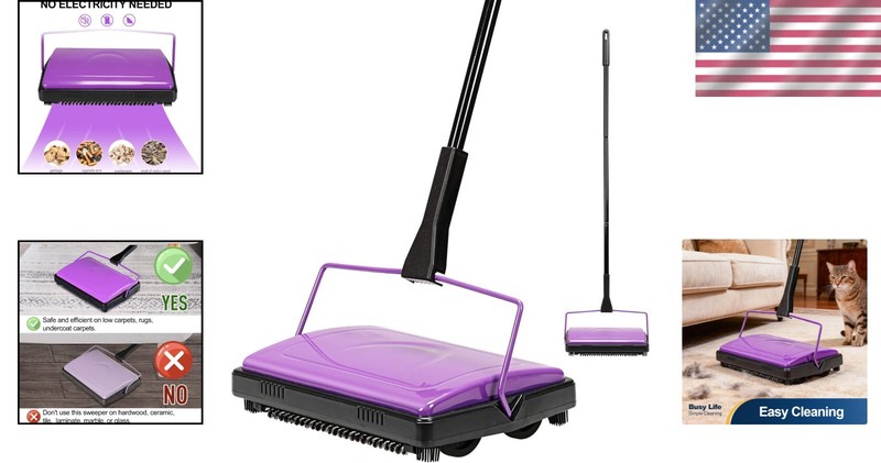 Efficient Carpet Sweeper - No Electricity Needed gallery