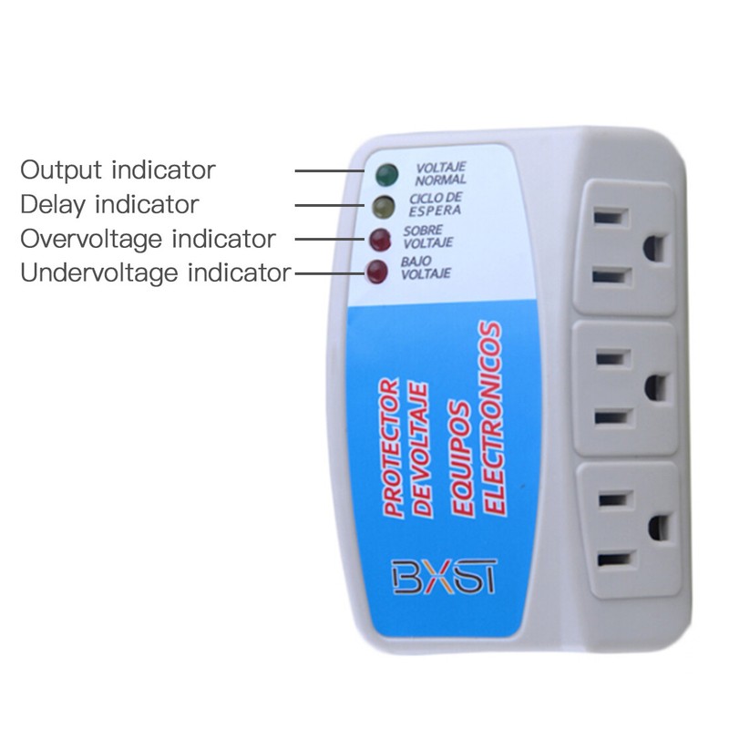 4Pcs US Voltage Power Surge Protector 120V Refrigerator Brownout Appliance gallery