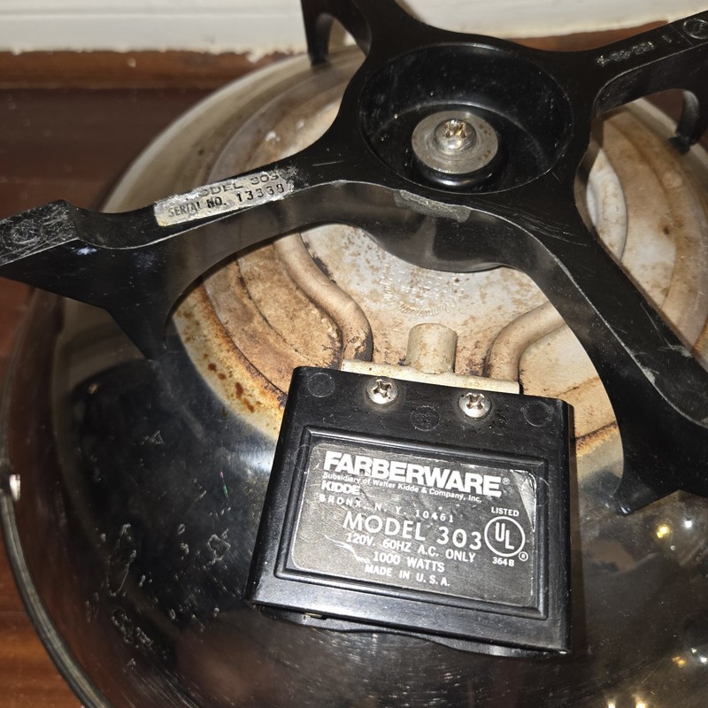 Electric Wok Farberware Model #303 Vintage Stainless Steel Works, No Power Cord gallery