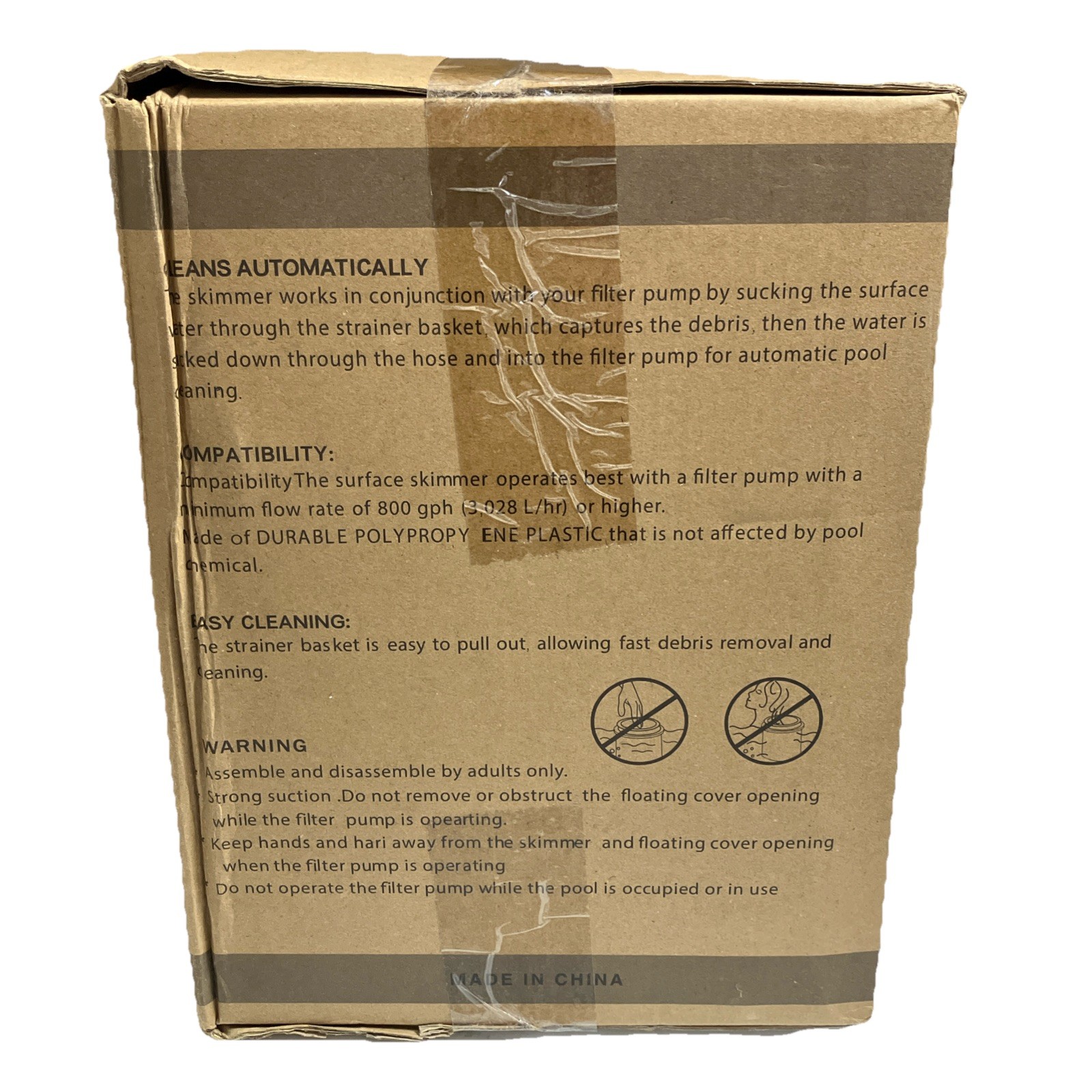 Valdorena Premium Above Ground Pool Floating Surface Skimmer Turquoise NEW Box gallery