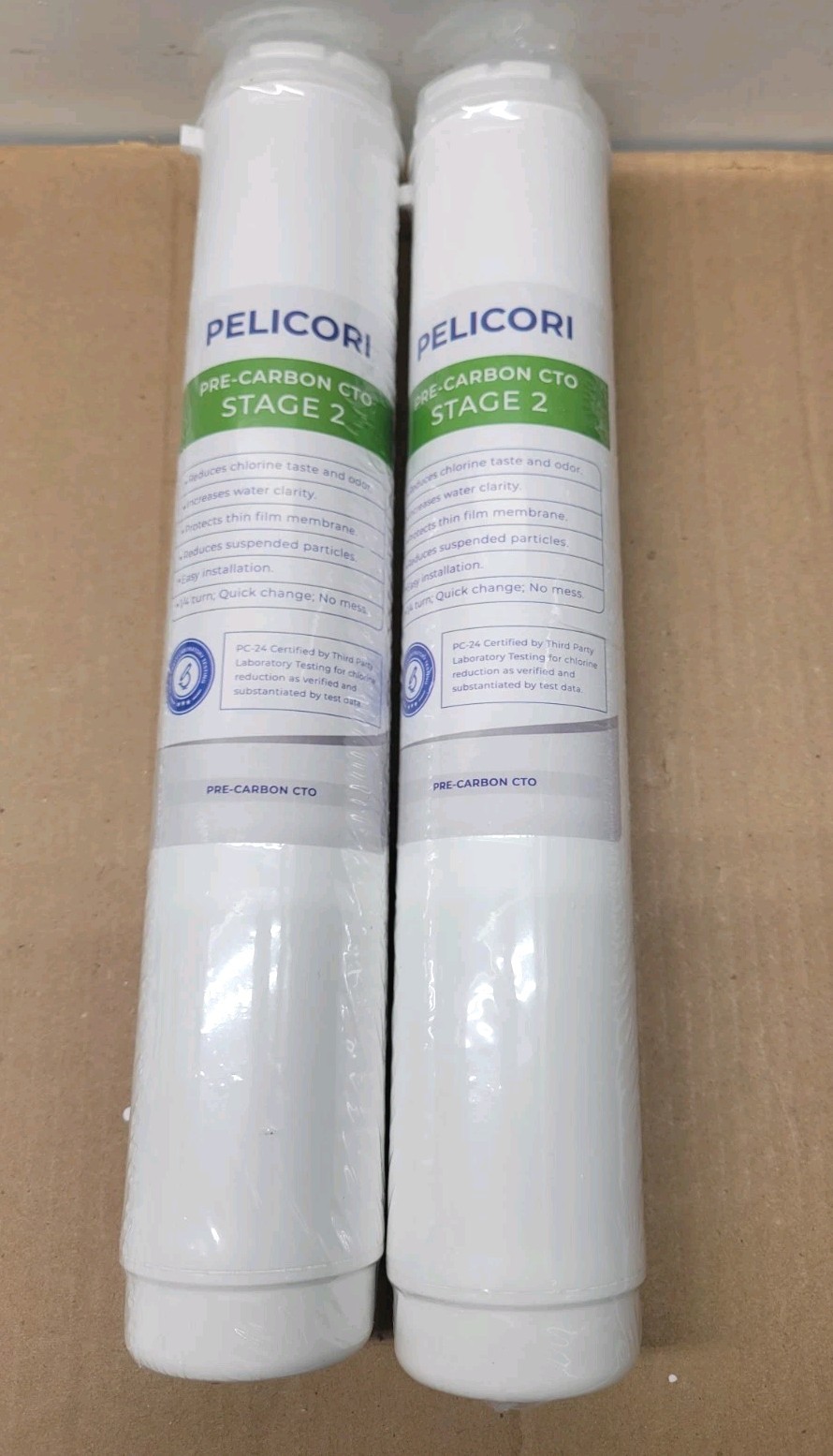 2 Pack Stage 2 Pre-Carbon CTO Reverse Osmosis Under Sink Water Filter gallery