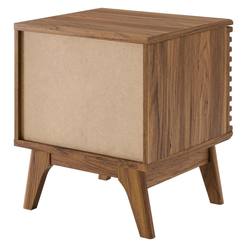 Modway Render Mid-Century Modern 19 Vinyl Record Display Stand In Walnut 19 gallery