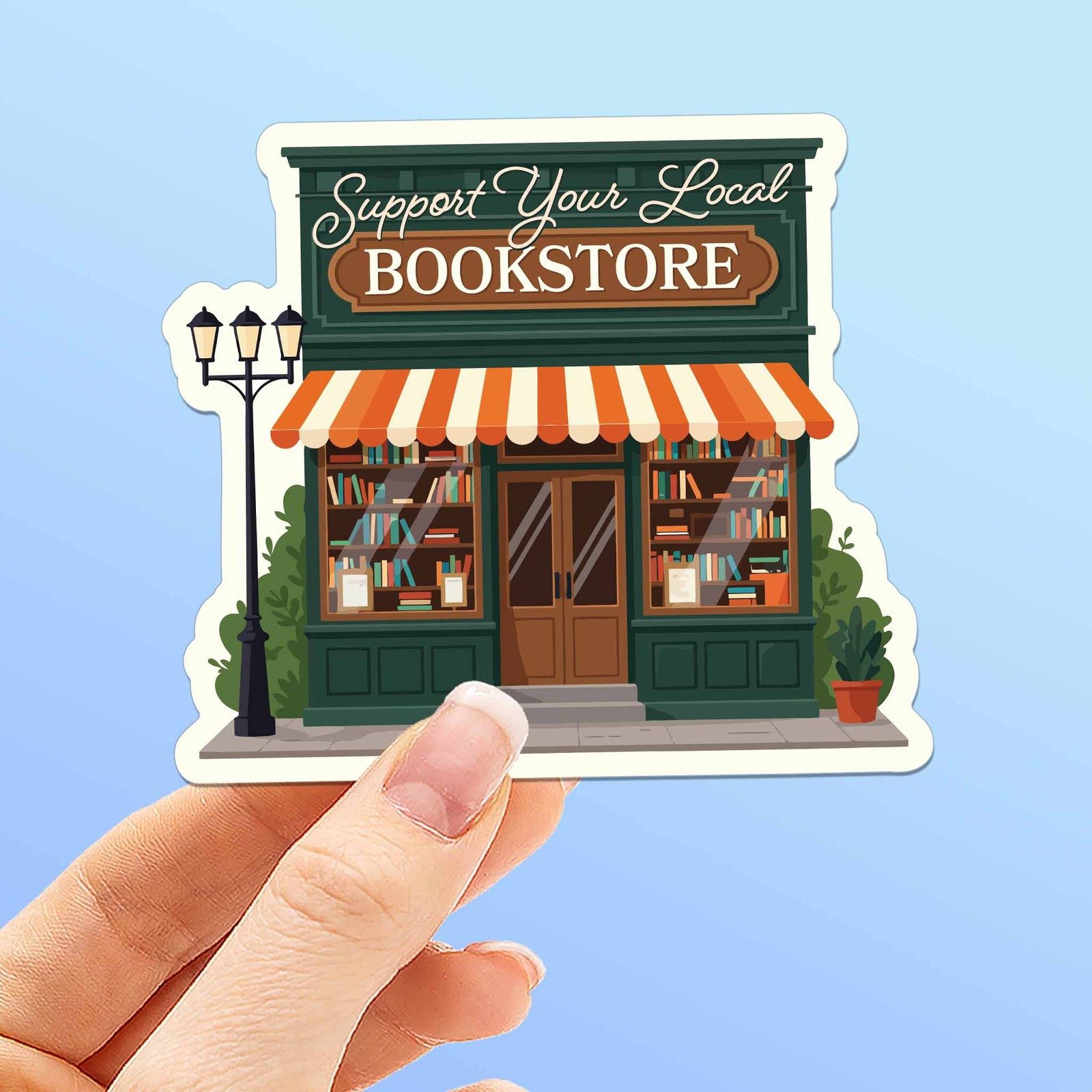 Support Your Local Bookstore Sticker - Cute Book Decal gallery