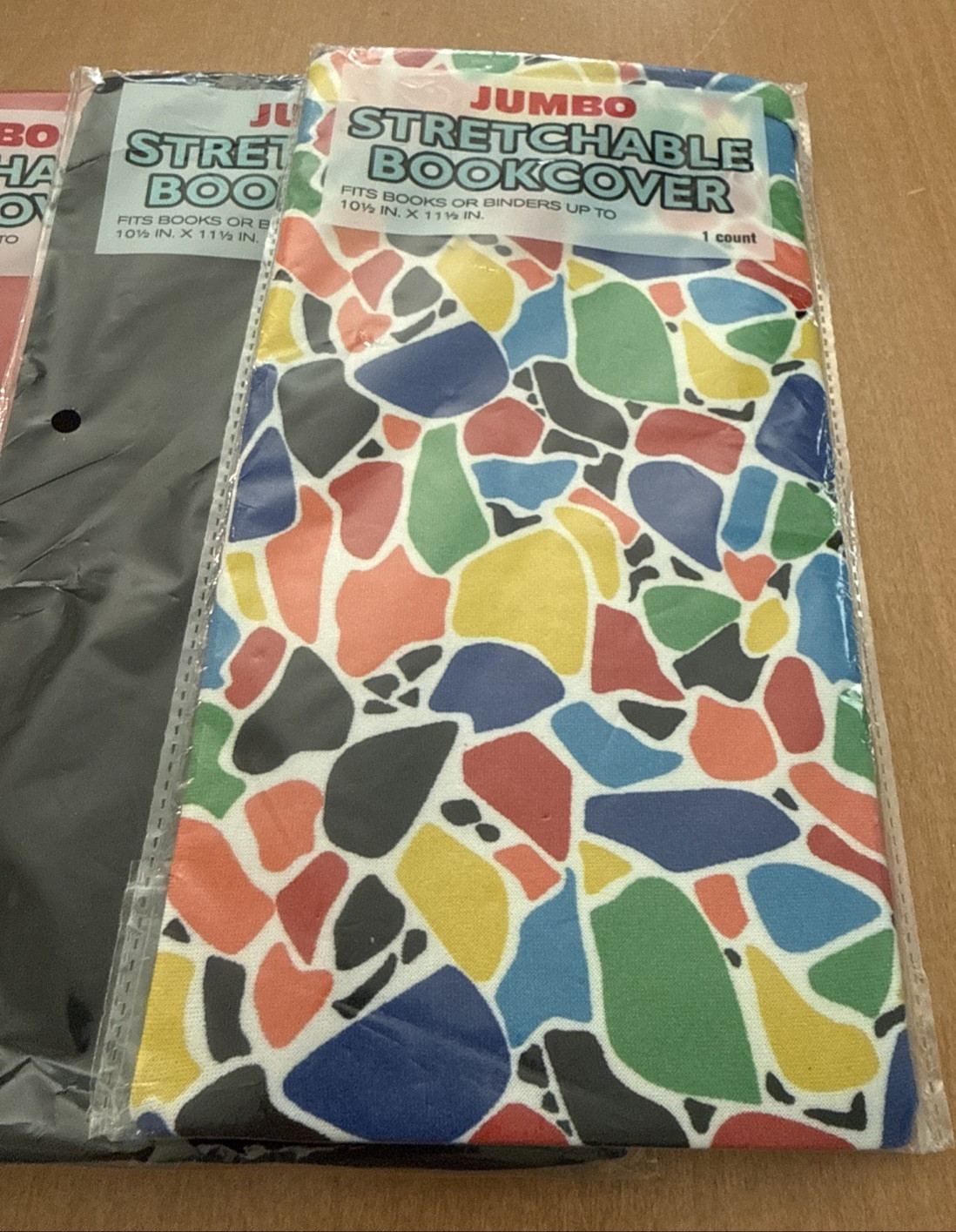 4 Package of Jumbo Stretchable Textbook Covers 10 1/2" X 11 1/2" gallery