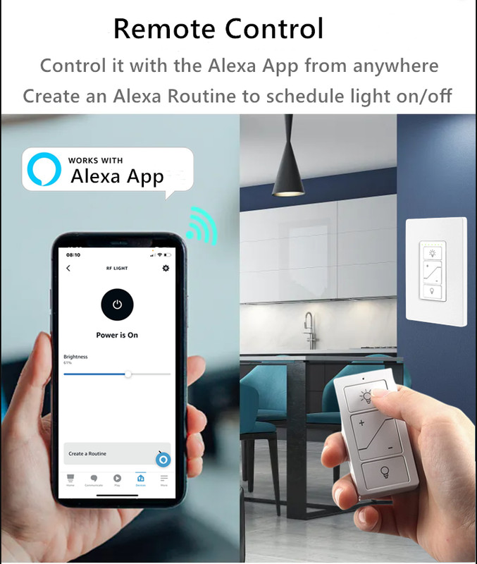 USED Smart Dimmer Switch with Remote Dimmable Voice Control Work with Alexa gallery