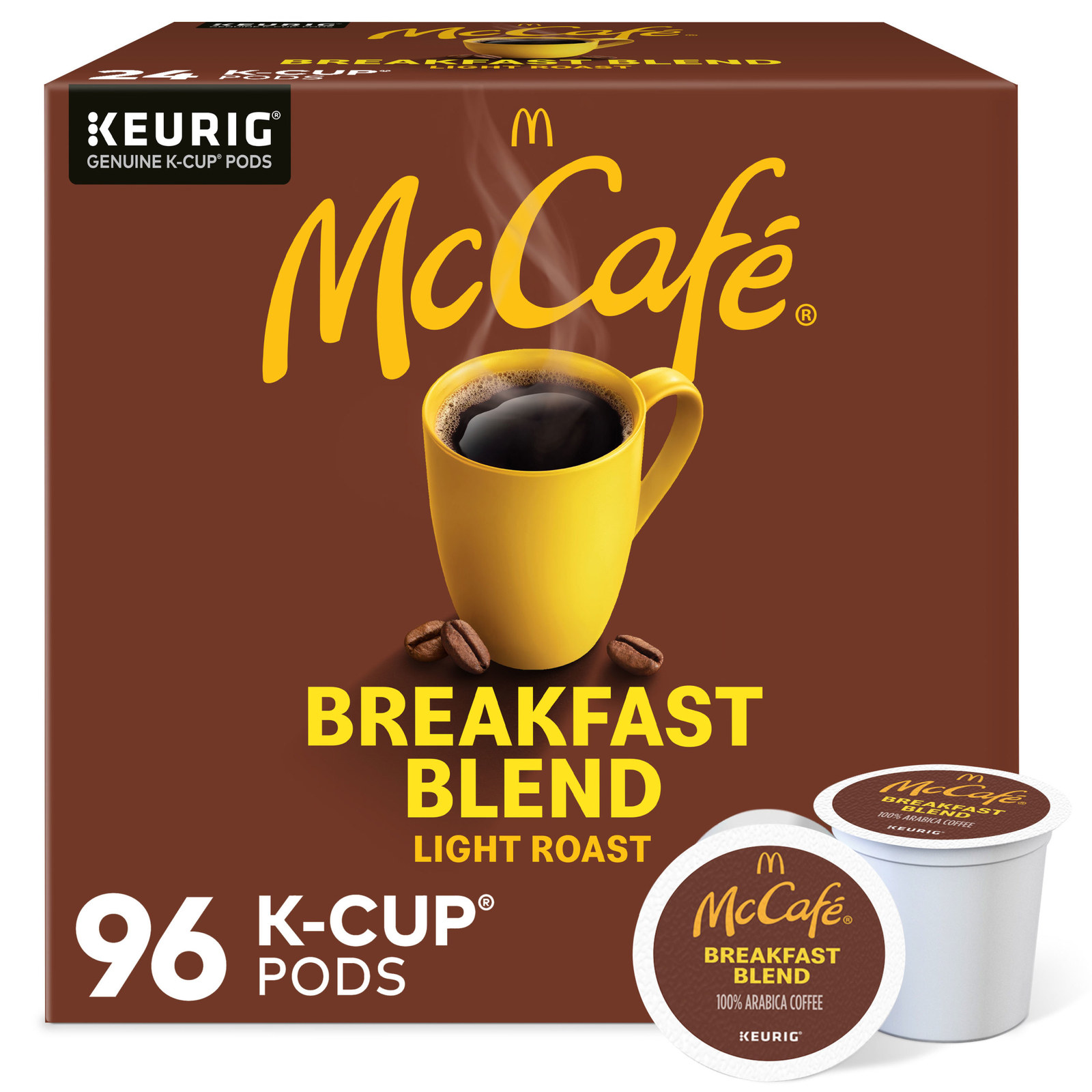 McCafe, Breakfast Blend Coffee, Keurig Single Serve K-Cup Pods, 96 Count gallery