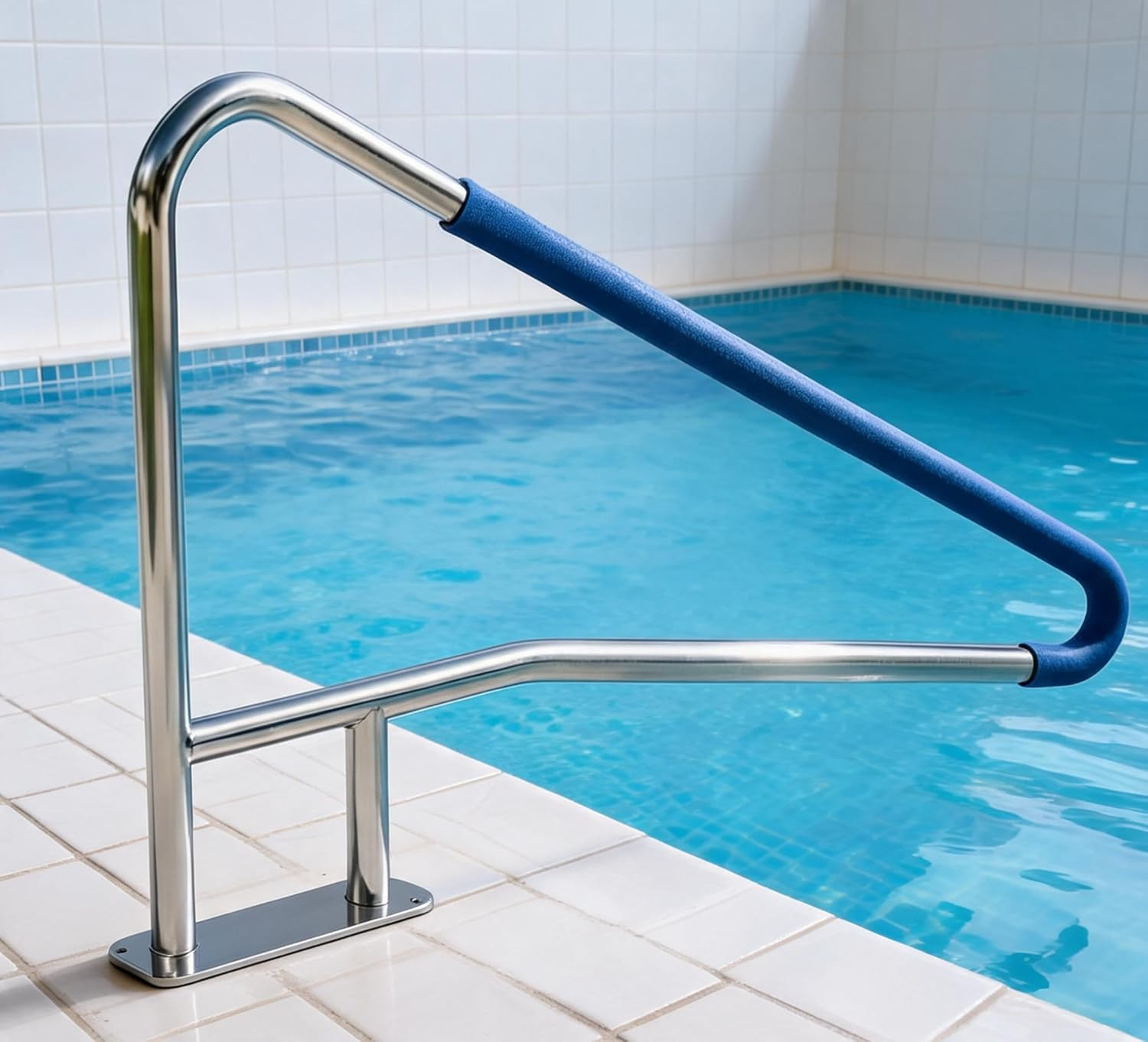 Pool Handrail 55"X32", Pool Railings for Inground Pools, Safety Handrails 375Lbs gallery