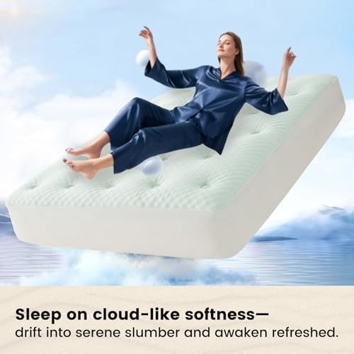 Reversible Mattress Topper Egg Crate Queen White - Egg Crate Memory Foam gallery