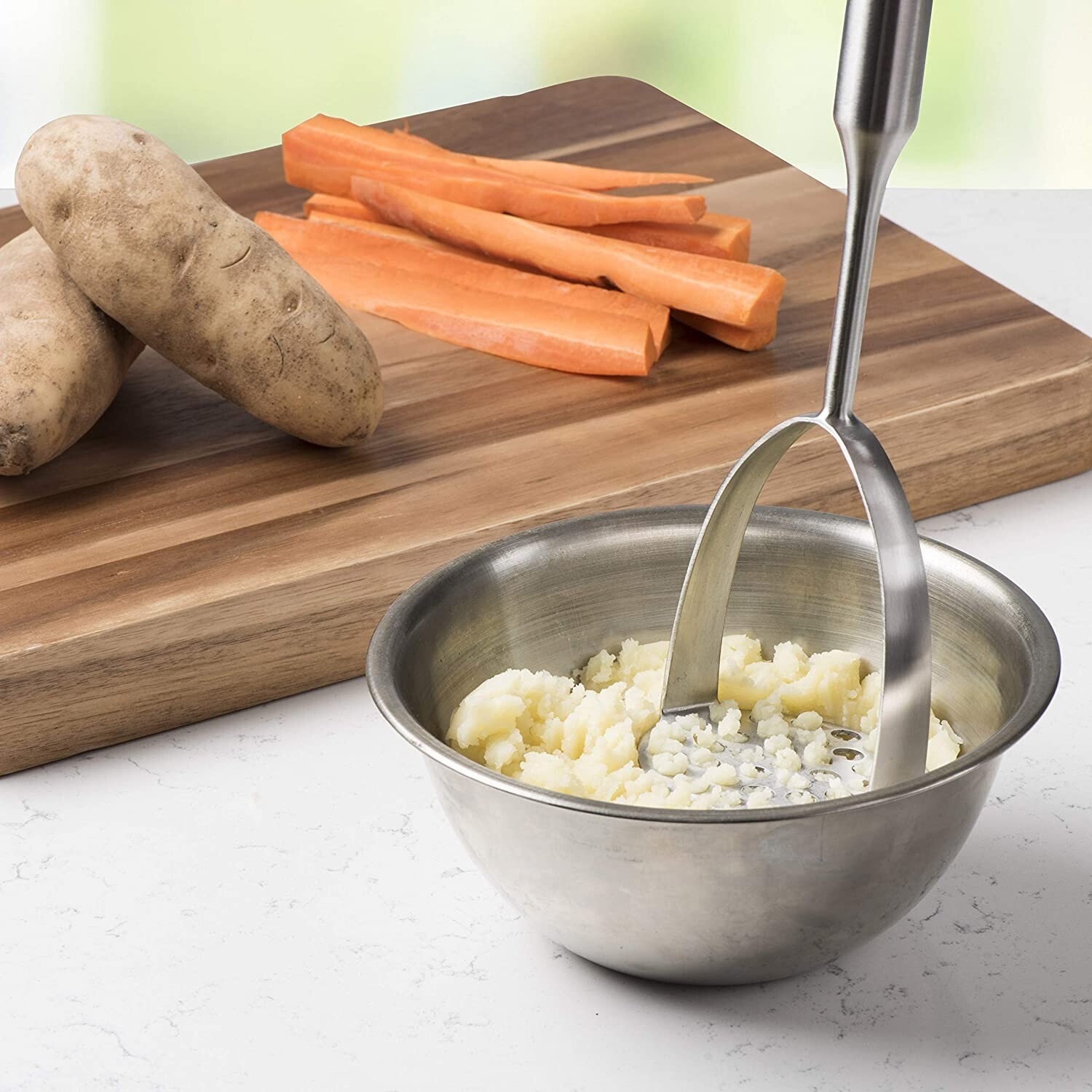 Stainless Steel Potato masher Cooking Utensil. gallery