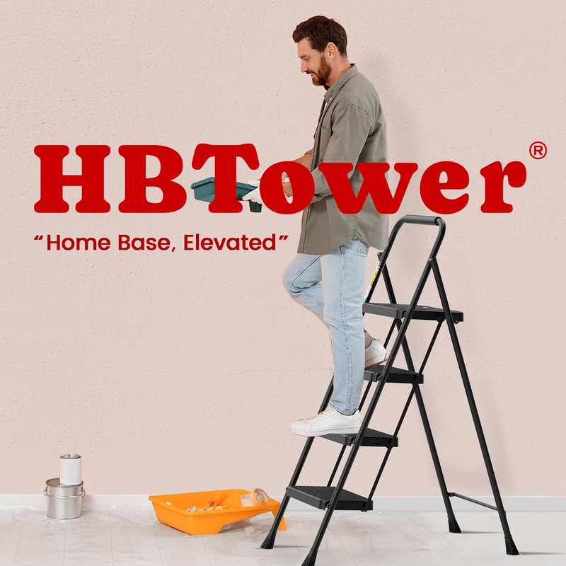 Step Ladder, Step Stool Foldable for Adults with Wide Anti-Slip Pedal, Lightweig gallery