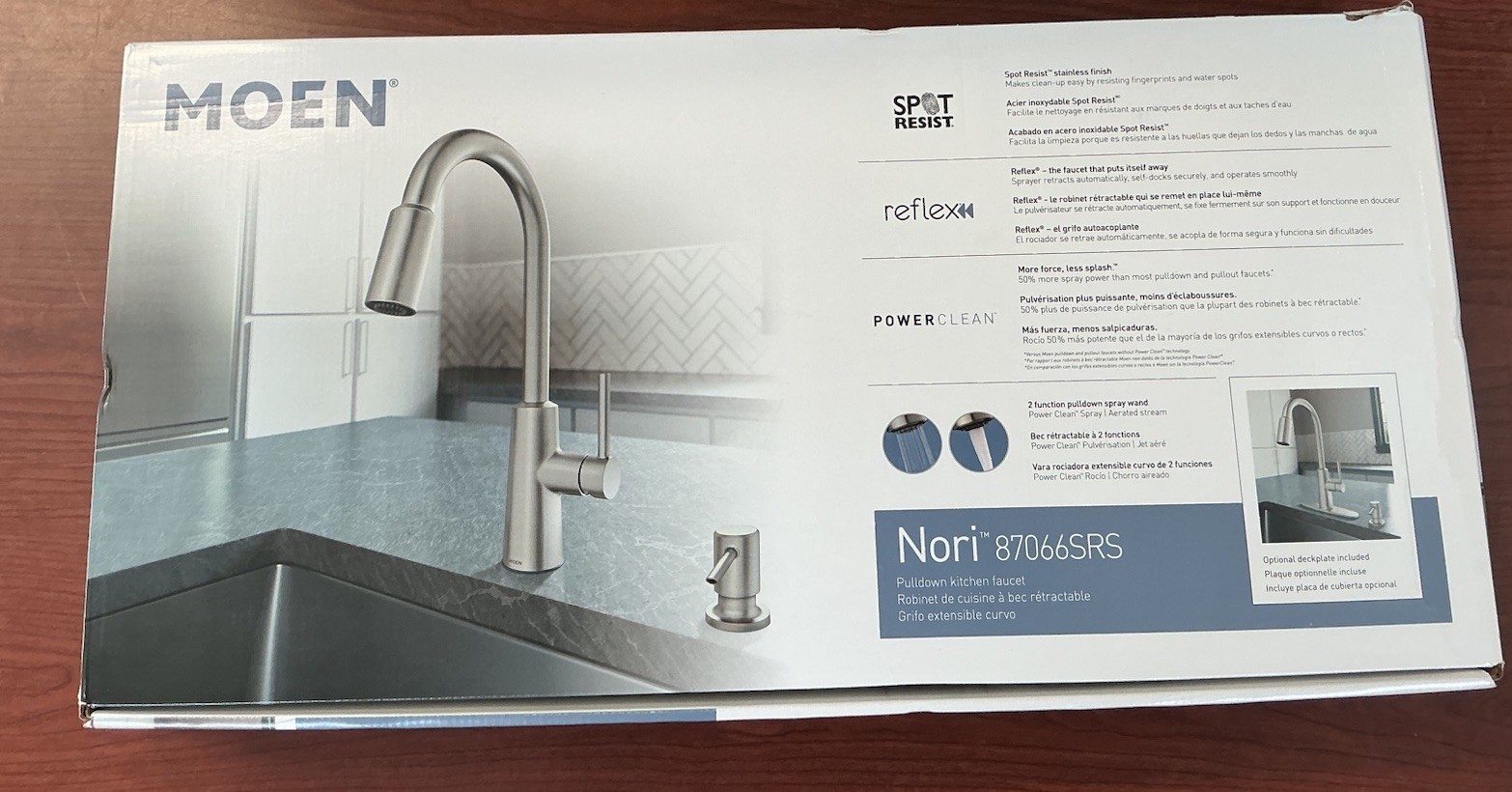 NEW Moen 87066SRS Stainless High-Arc Kitchen Pulldown Faucet W/ Soap Disp. B56 gallery