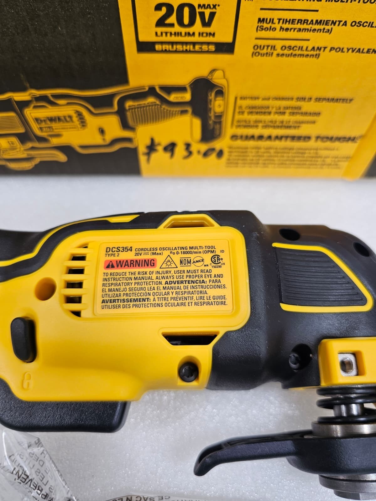 Dewalt DCS354B Oscillating Multi-Tool New Open Box gallery