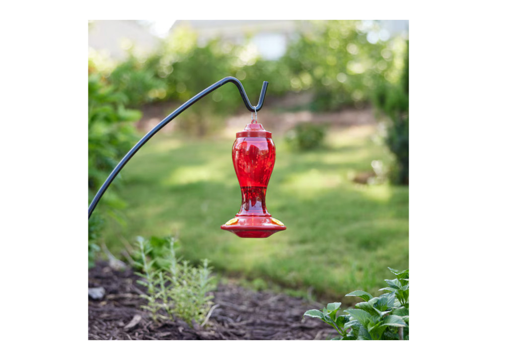 Style Selections Red Hummingbird Feeder Plastic Nectar 24oz Bird Feeders Hanging gallery