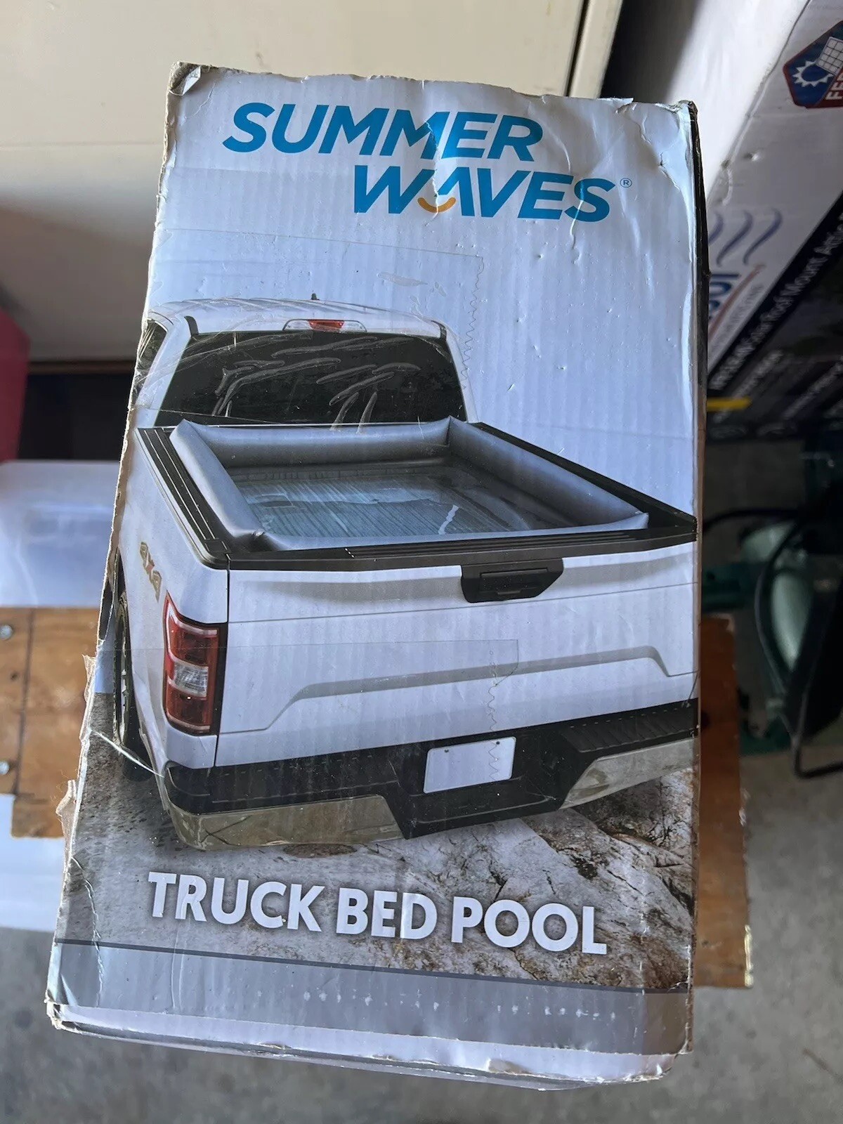 Summer Waves Inflatable Truck Bed Adult Swimming Pool, Measures 66" x 62" x 21" gallery