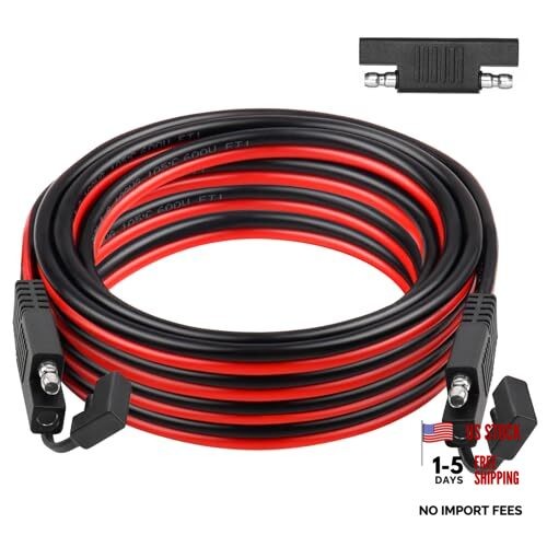 SAE Extension Cable 10AWG Quick Disconnect Tinned Copper Wire with SAE 30FT gallery