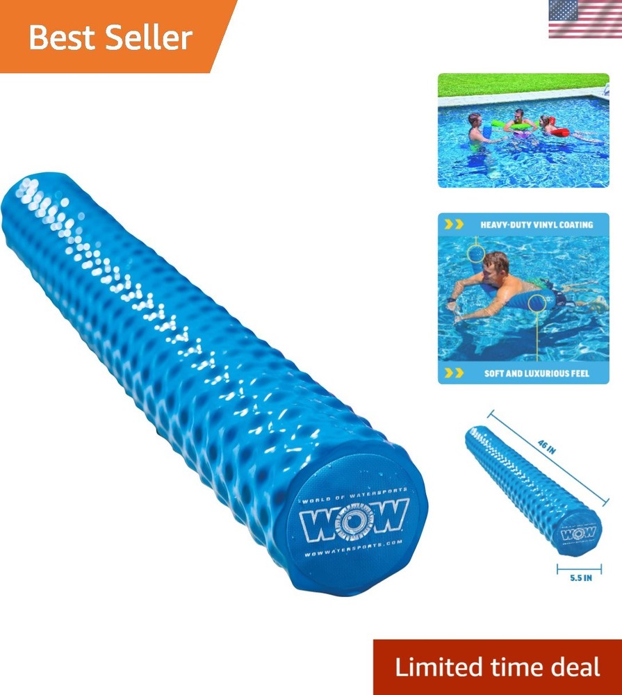First-Class Foam Pool Noodle - 46” Blue Float with UV Protection, 250 lbs