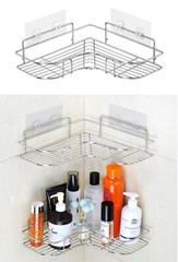 Triangular Corner Shower Caddy – Bath Storage Organizer Shelf, Bathroom Holder