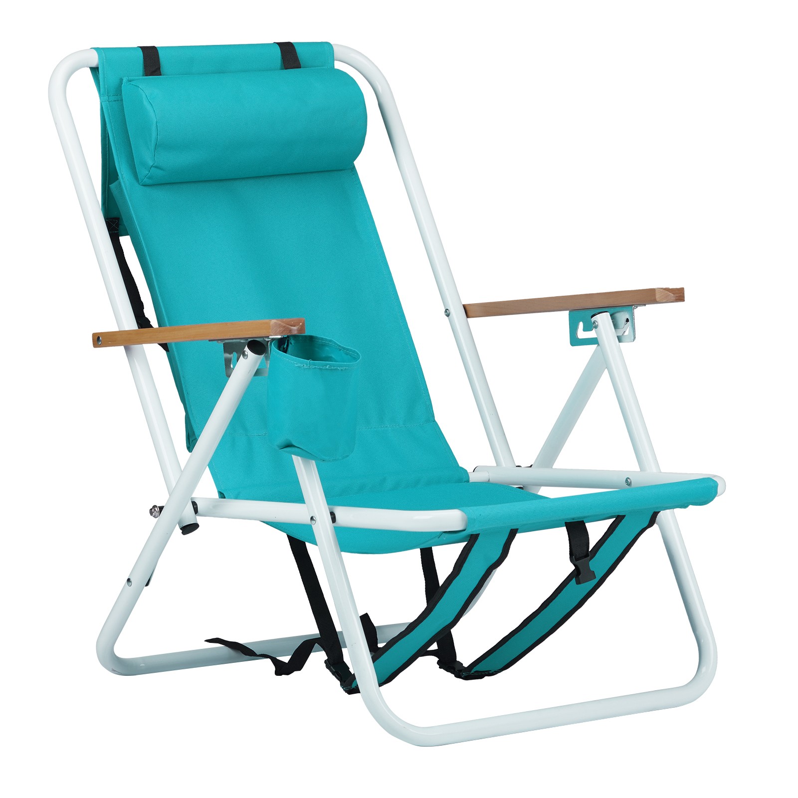 Folding Backpack Beach Chairs for Adults,Heavy Duty Camping Chair,Adjustable gallery
