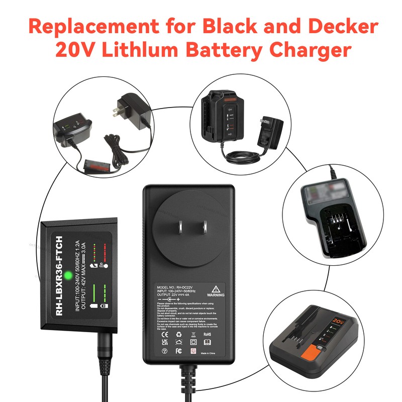 40V Battery / Charger for Black & Decker Lithium LBX2040 LBXR36 LBXR2036 LBX1540 gallery
