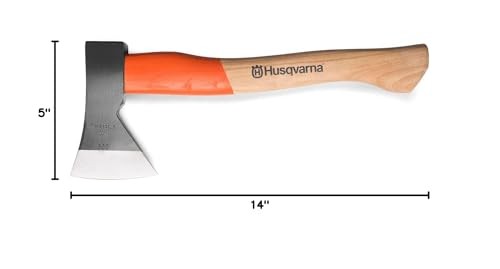 Husqvarna 14-Inch Multipurpose Axe Felling Axe Ash Wood Handle And Forged Steel gallery