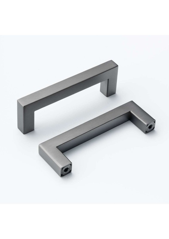 Square Bar Pull Stainless Steel Cabinet Handle Pewter Charcoal Gray. 8 more col. gallery