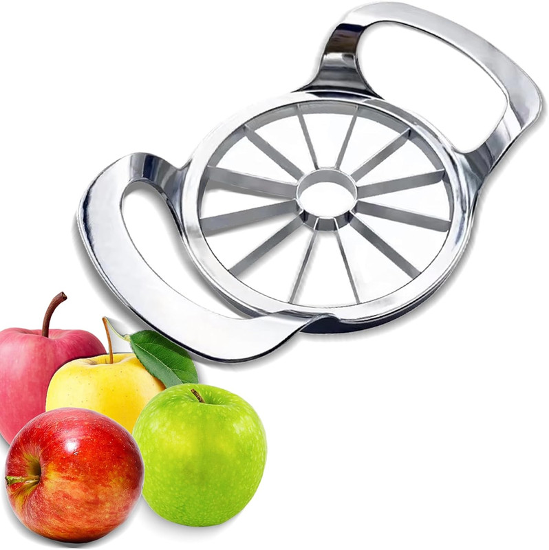 Apple Slicer and Corer - 12 Blade Extra Large, Stainless Steel Apple Cutter - He gallery