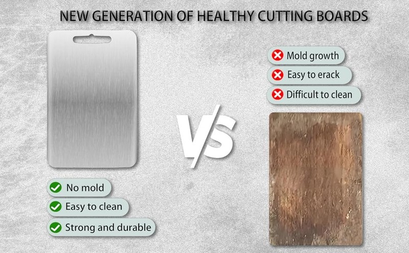 Titanium Cutting Board for Kitchen,2 Pas Titanium Cutting Board– gallery