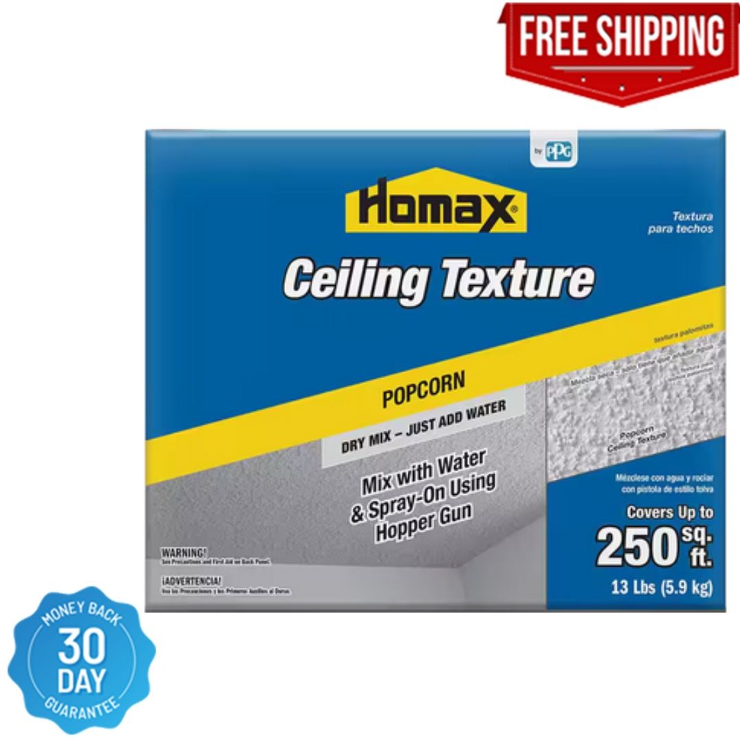 13 Lb. Dry Mix Popcorn Ceiling Texture gallery