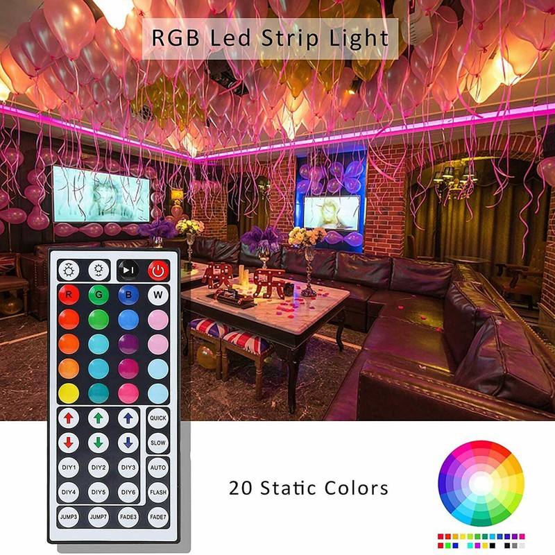 44 Key IR Remote Controller RGB Control Box DC 12V For LED 3528/5050 Strip Light gallery