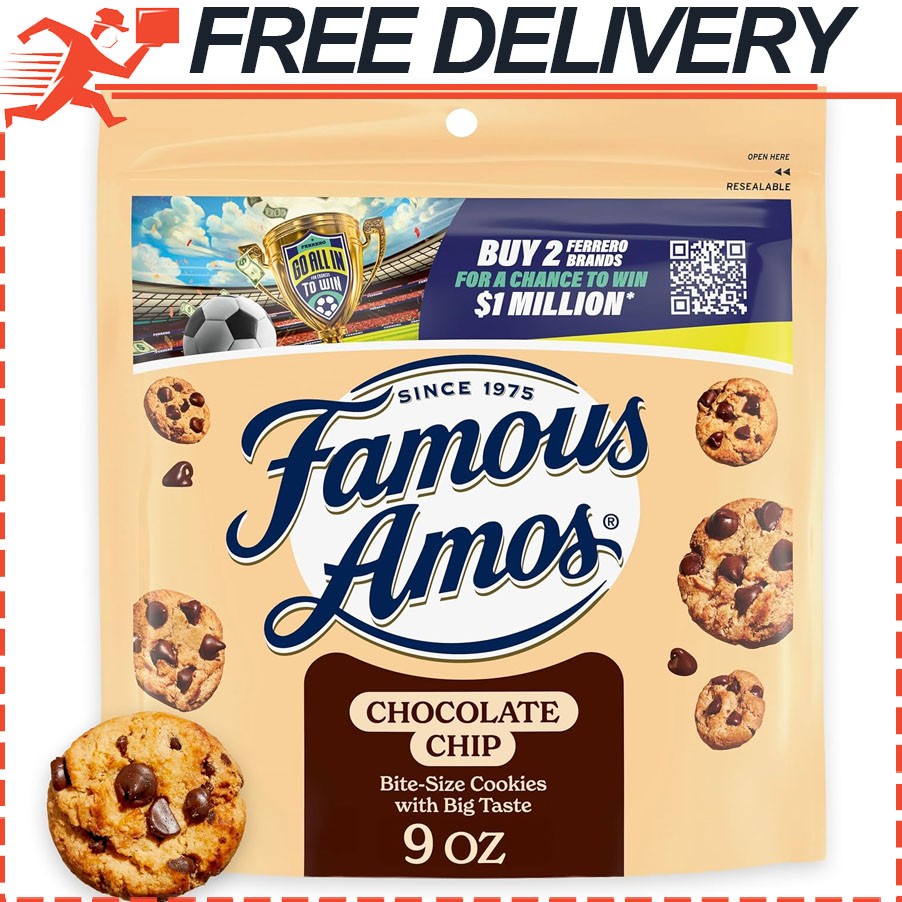 Famous Amos Chocolate Chip Cookies, Recipe Bitesize Cookies Chocolate Chips 9oz gallery
