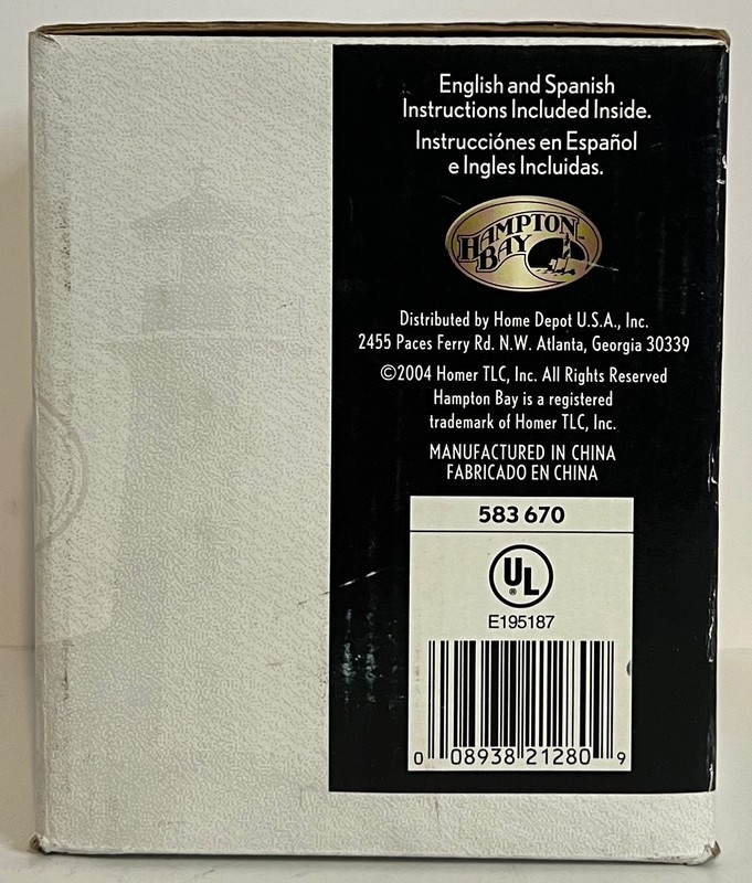 The Hampton Bay Halogen Ceiling Fixture C9 50 Watt Max | 583-670 NEW IN BOX! gallery