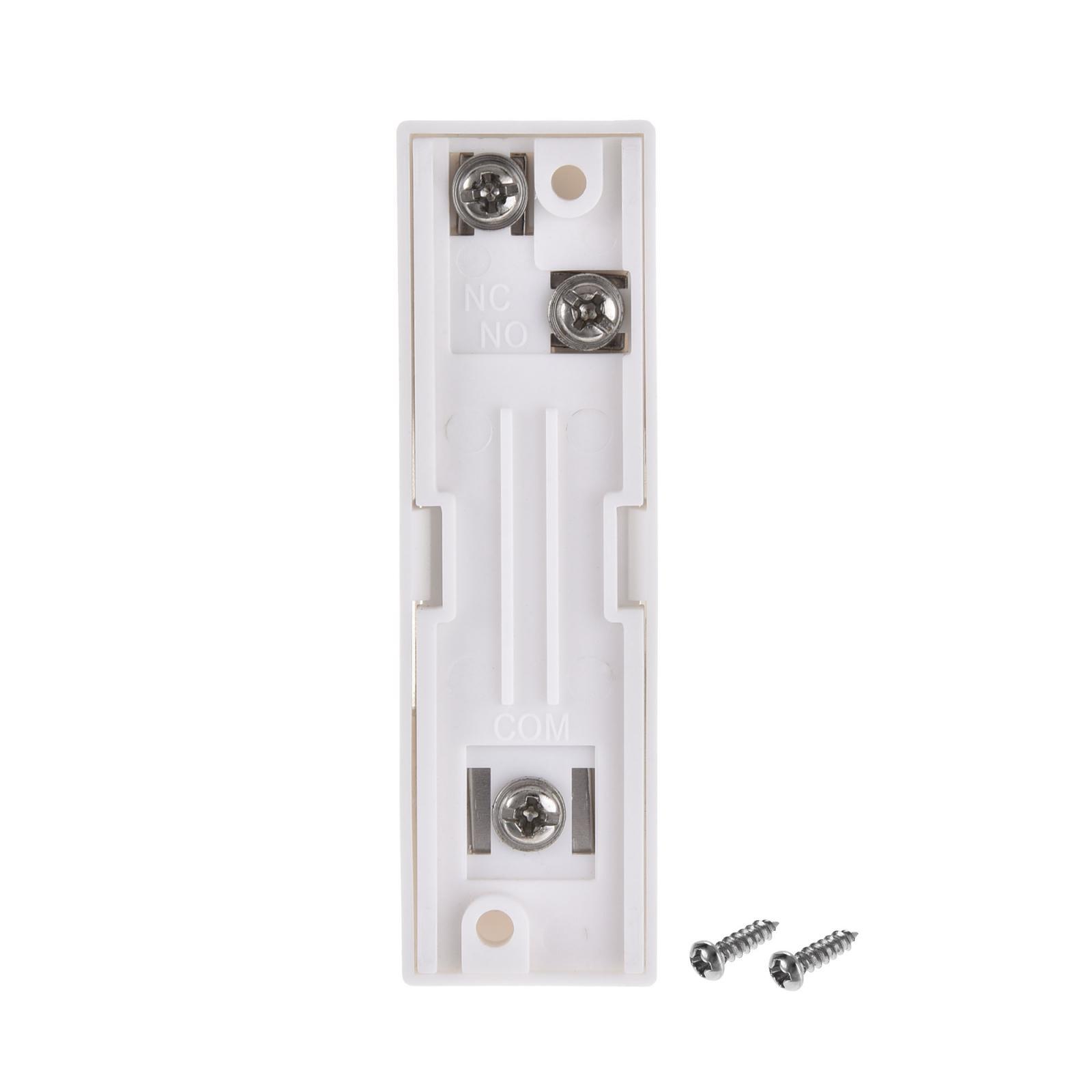 4pcs Push to Exit Button Release Switch PC Panel 12V 3A White 76mmx23mm gallery
