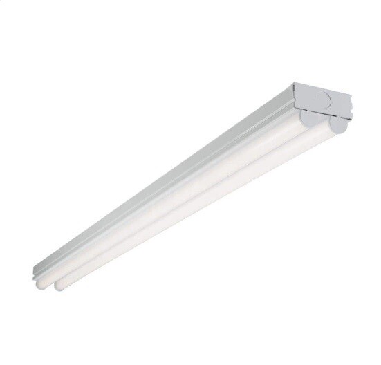 Metalux 4 ft. 2-Light Linear White Integrated LED Ceiling Strip Light with 4200 gallery