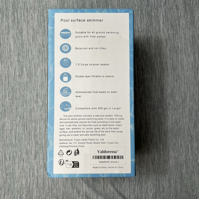 Automatic Surface Pool Skimmer - Floating Debris Catcher for Above Ground Pools gallery