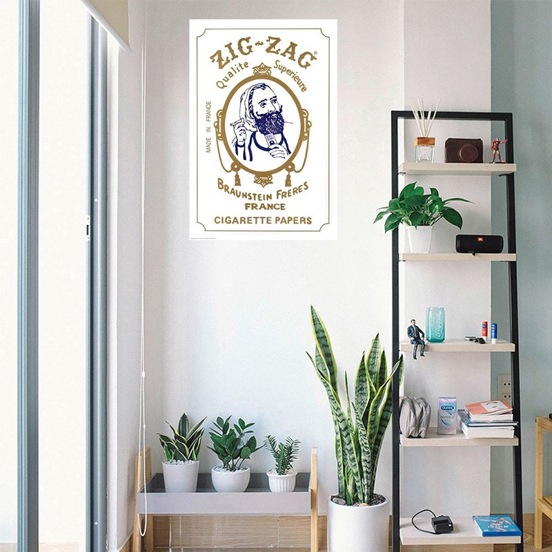 Zig-Zag Man - Advertisement Poster (Classic Rolling Paper Promo Ad) (24" x 36") gallery