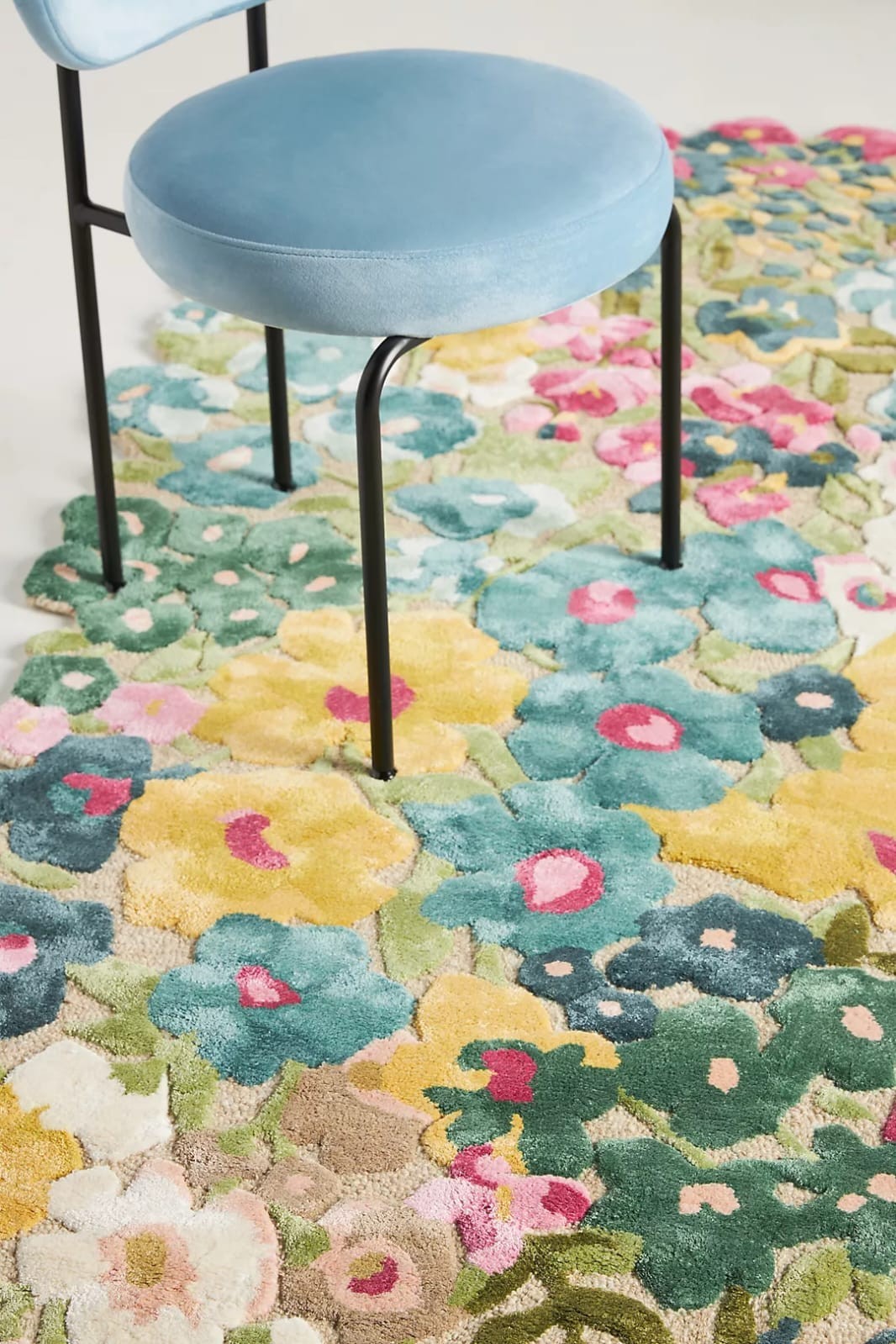 Cassia Rug Wool-Silk Hand Tufted Handmade Rug Anthropologie Area Rugs for Kids gallery